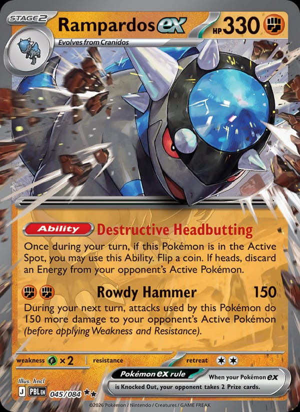 Rampardos ex 045/084 Pitch Black (EN)