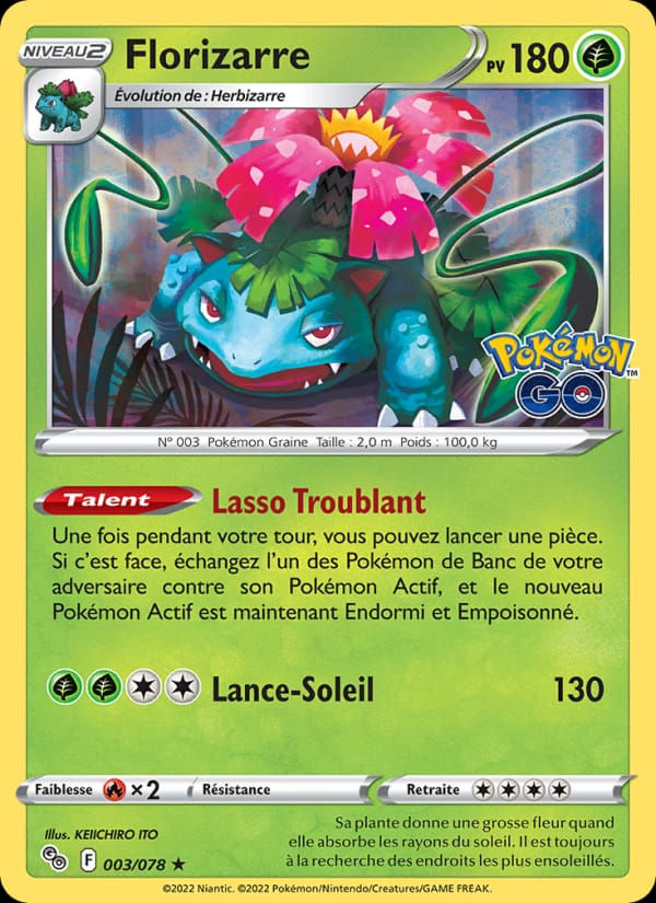 Florizarre 003/078 Pokémon GO (FR)