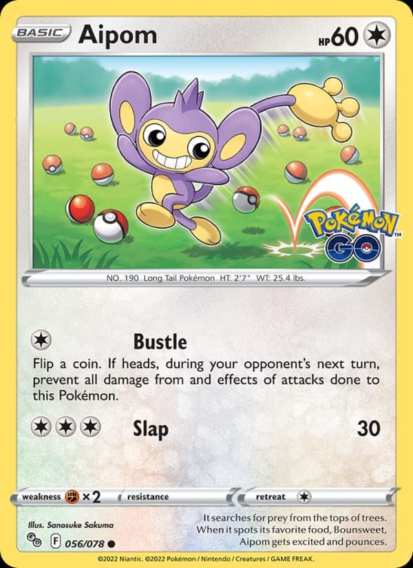 Aipom 056/078 Pokémon GO (EN)