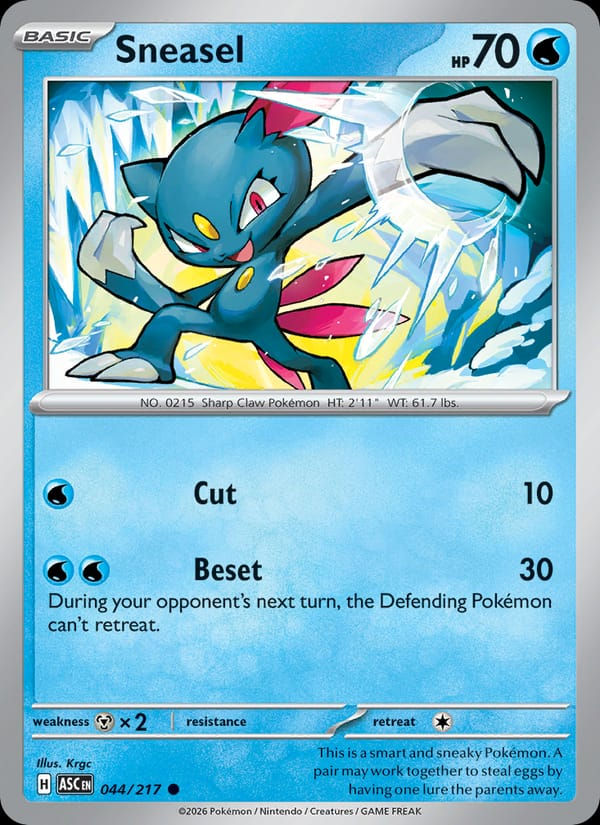 Sneasel 044/217 Ascended Heroes (EN)