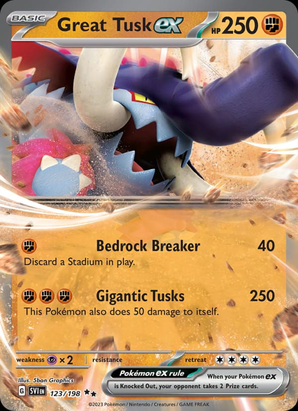 Great Tusk ex 123/198 Scarlet & Violet (EN)