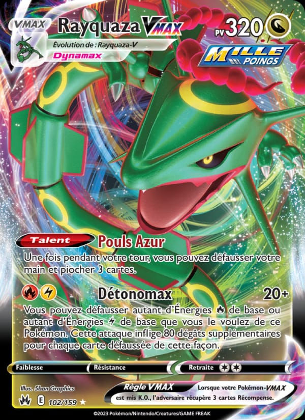 Rayquaza VMAX 102/159 Zénith Suprême (FR)