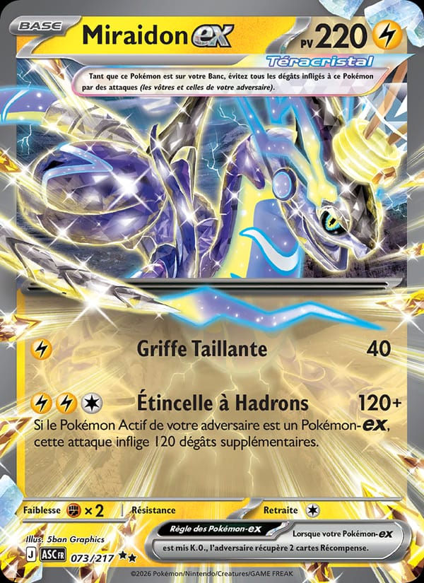 Miraidon-ex 073/217 Héros Transcendants (FR)