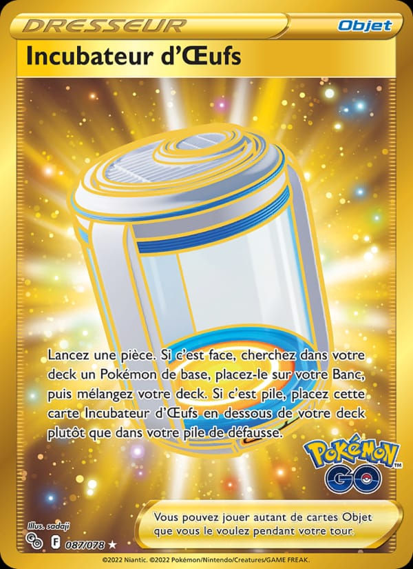 Incubateur d'Œufs 087/078 Pokémon GO (FR)