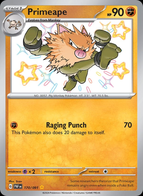 Primeape 170/091 Paldean Fates (EN)