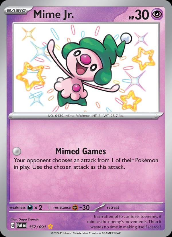 Mime Jr. 157/091 Paldean Fates (EN)