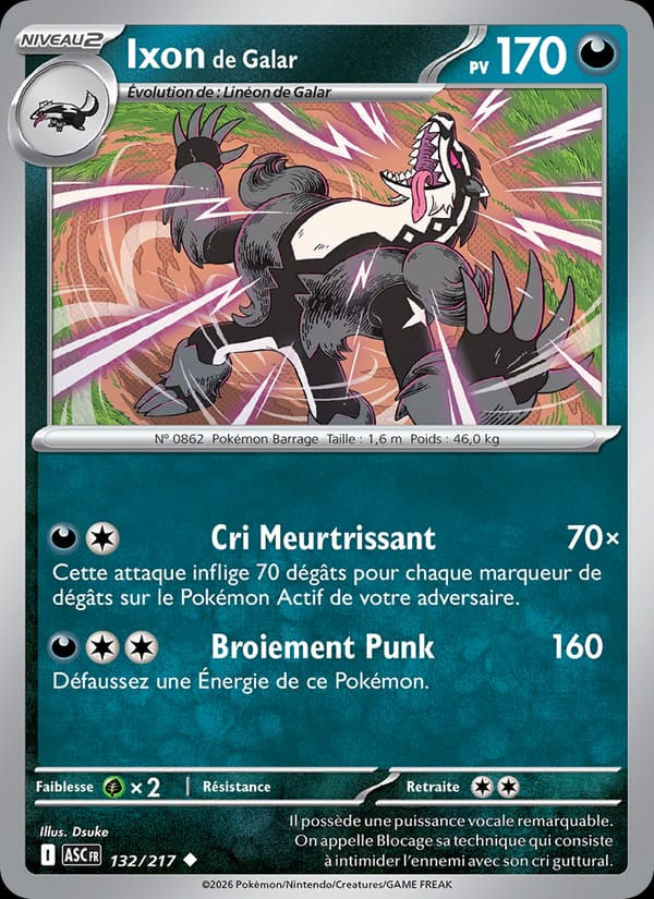 Ixon de Galar 132/217 Héros Transcendants (FR)