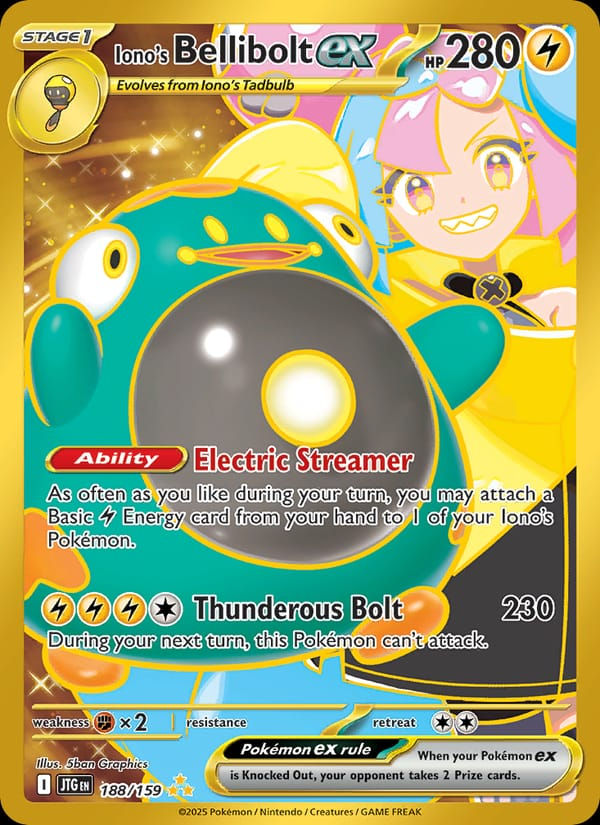 Iono's Bellibolt ex 188/159 Journey Together (EN)