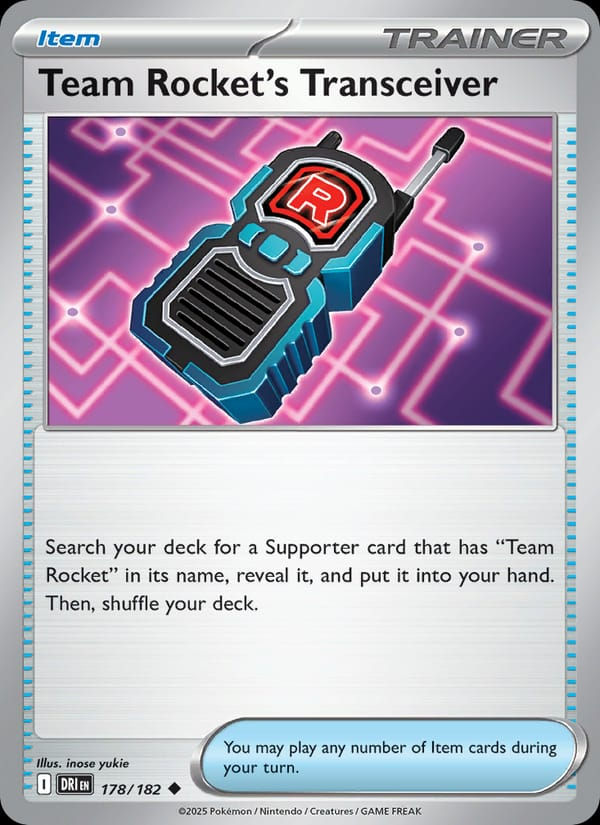 Team Rocket's Transceiver 178/182 Destined Rivals (EN)