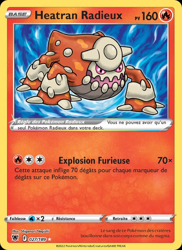 Heatran Radieux 027/189 Astres Radieux (FR)