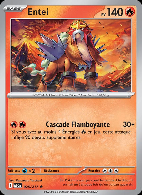 Entei 025/217 Héros Transcendants (FR)