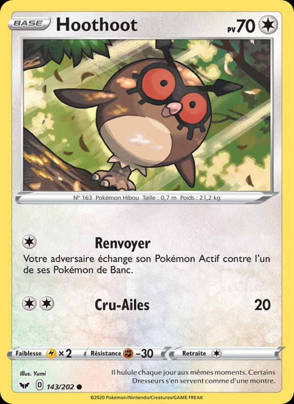 Hoothoot 143/202 Épée et Bouclier (FR)