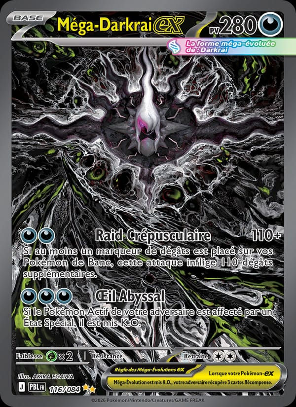 Méga-Darkrai-ex 116/084 Nuit Noire (FR)