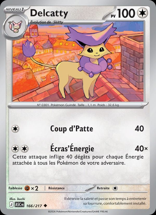 Delcatty 166/217 Héros Transcendants (FR)