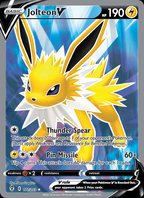 Jolteon V 177/203 Evolving Skies (EN)