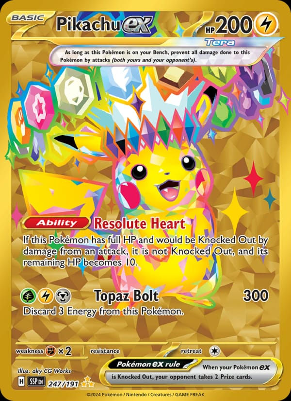 Pikachu ex 247/191 Surging Sparks (EN)