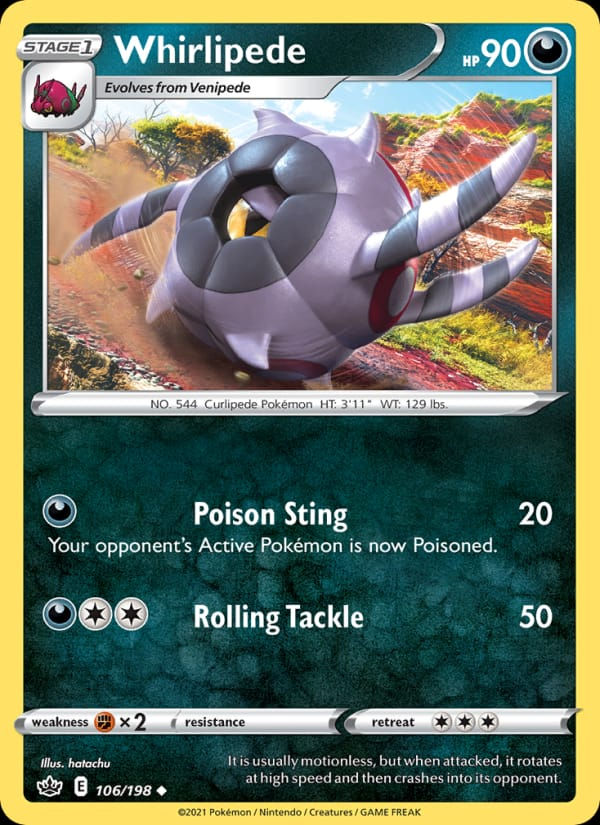 Whirlipede 106/198 Chilling Reign (EN)