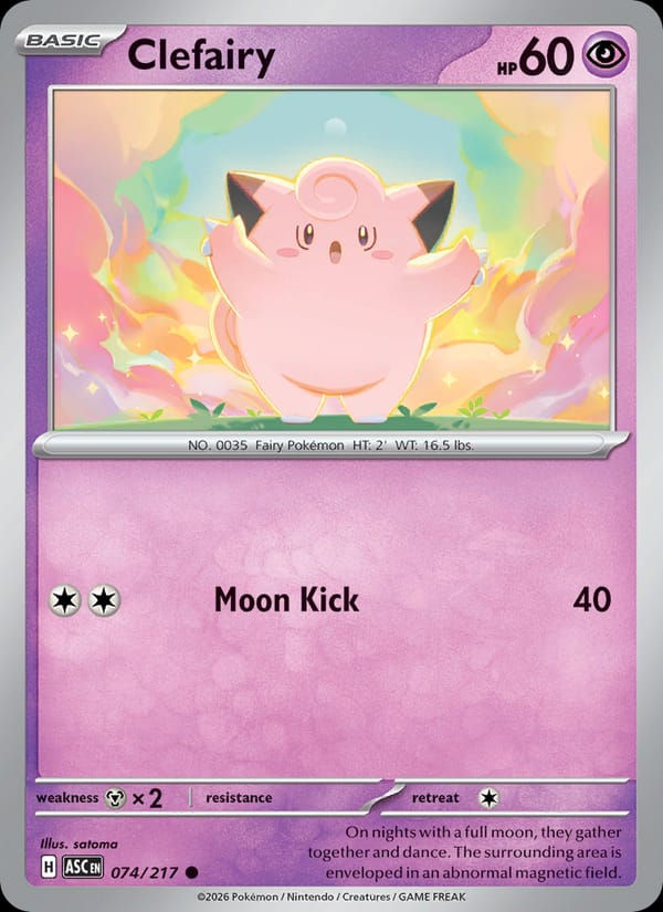 Clefairy 074/217 Ascended Heroes (EN)