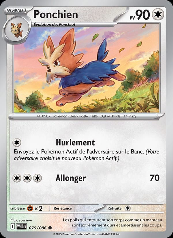 Ponchien 075/086 Flamme Blanche (FR)
