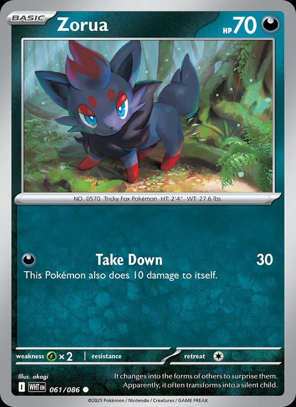 Zorua 061/086 White Flare (EN)