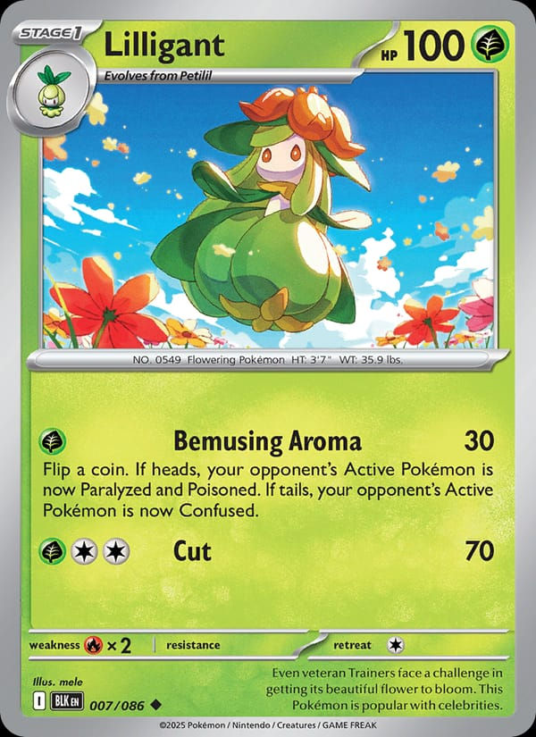 Lilligant 007/086 Black Bolt (EN)
