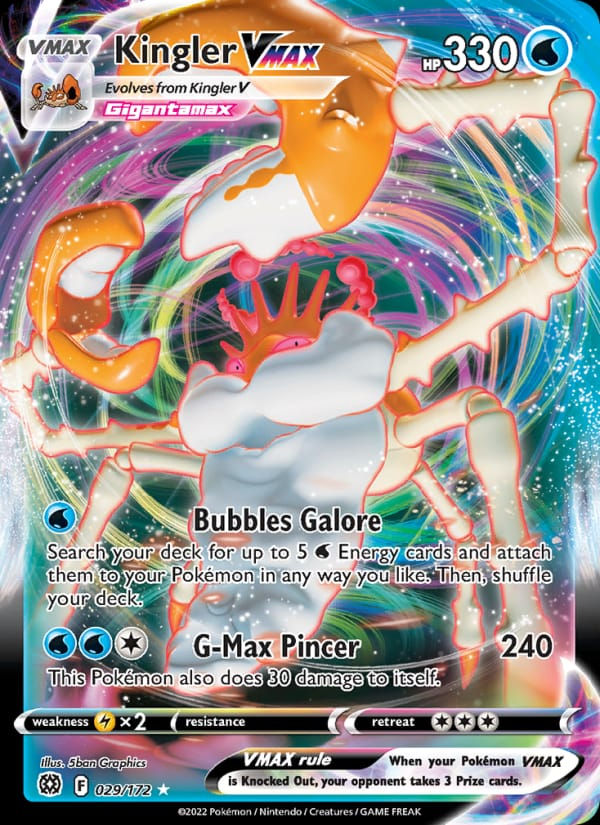 Kingler VMAX 029/172 Brilliant Stars (EN)