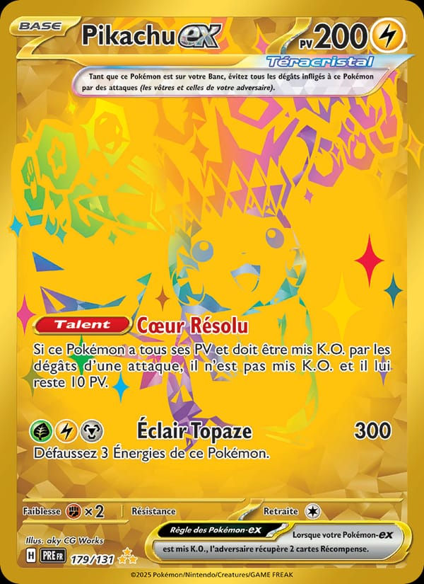 Pikachu-ex 179/131 Évolutions Prismatiques (FR)