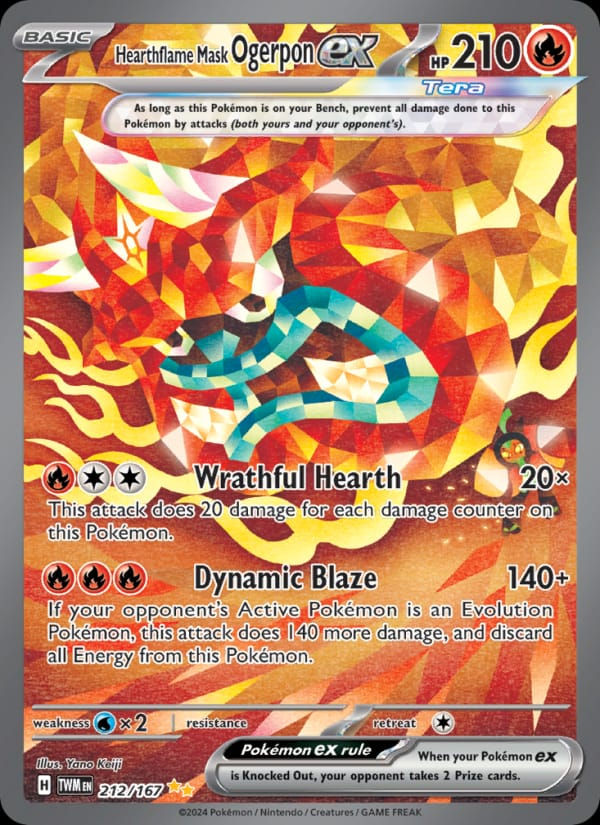 Hearthflame Mask Ogerpon ex 212/167 Twilight Masquerade (EN)