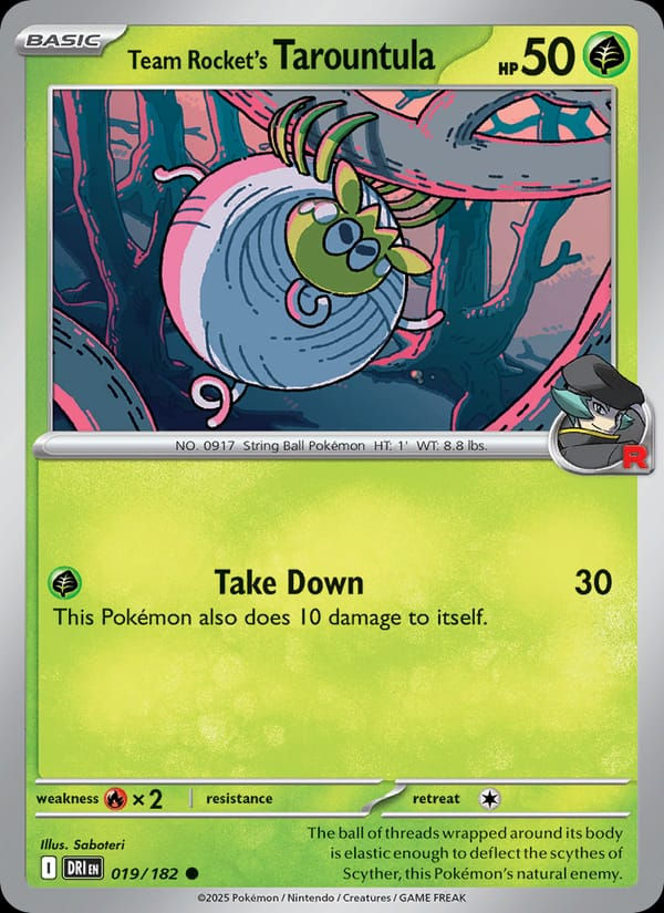 Team Rocket's Tarountula 019/182 Destined Rivals (EN)