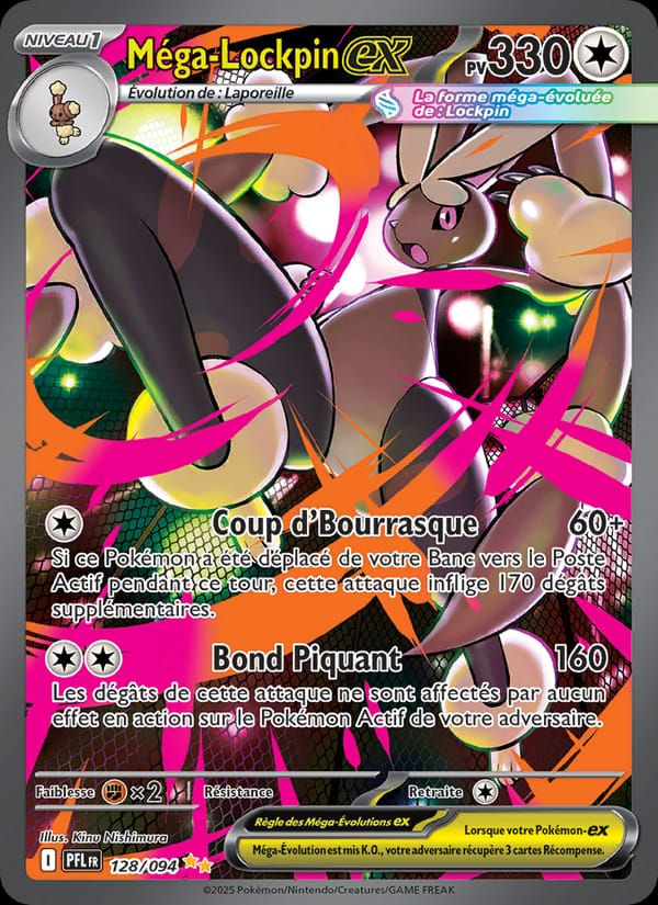 Méga-Lockpin-ex 128/094 Flammes Fantasmagoriques (FR)