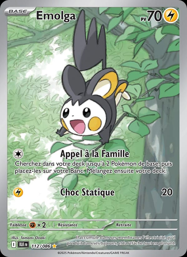Emolga 112/086 Foudre Noire (FR)