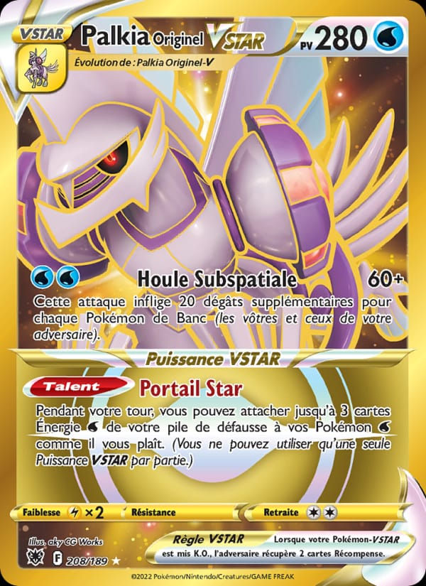 Palkia Originel VSTAR 208/189 Astres Radieux (FR)