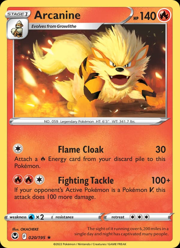 Arcanine 020/195 Silver Tempest (EN)