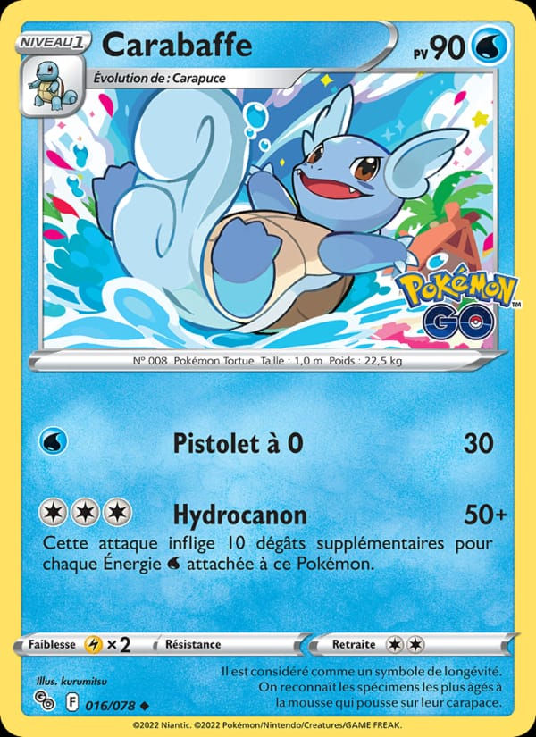 Carabaffe 016/078 Pokémon GO (FR)