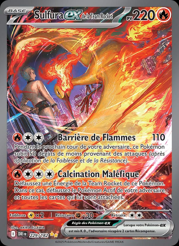 Sulfura-ex de la Team Rocket 229/182 Rivalités Destinées (FR)
