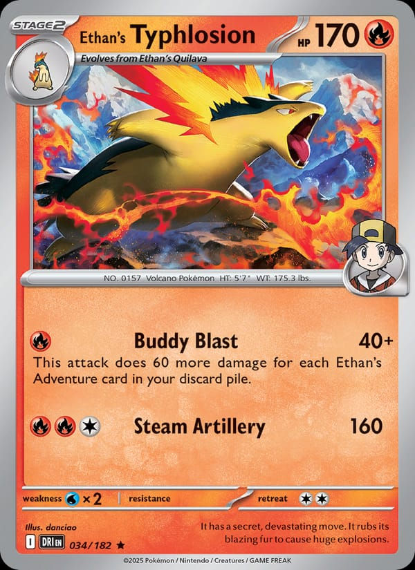 Ethan's Typhlosion 034/182 Destined Rivals (EN)