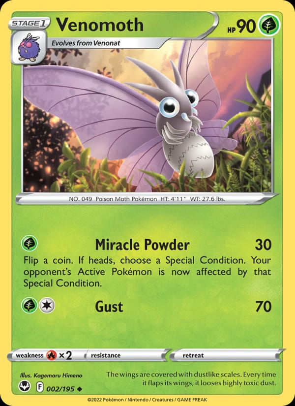 Venomoth 002/195 Silver Tempest (EN)