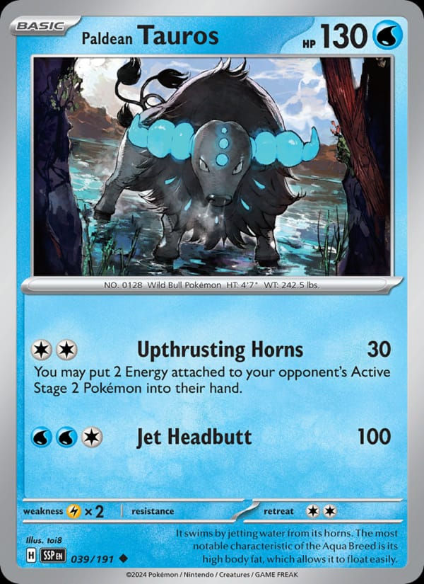 Paldean Tauros 039/191 Surging Sparks (EN)