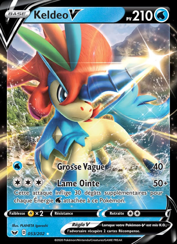 Keldeo V 053/202 Épée et Bouclier (FR)