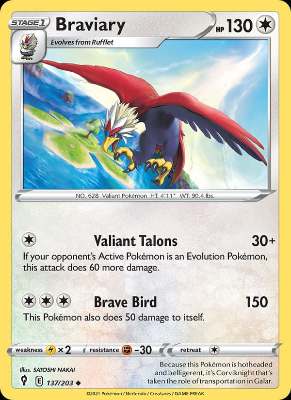 Braviary 137/203 Evolving Skies (EN)