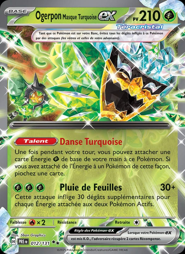 Ogerpon Masque Turquoise-ex 012/131 Évolutions Prismatiques (FR)