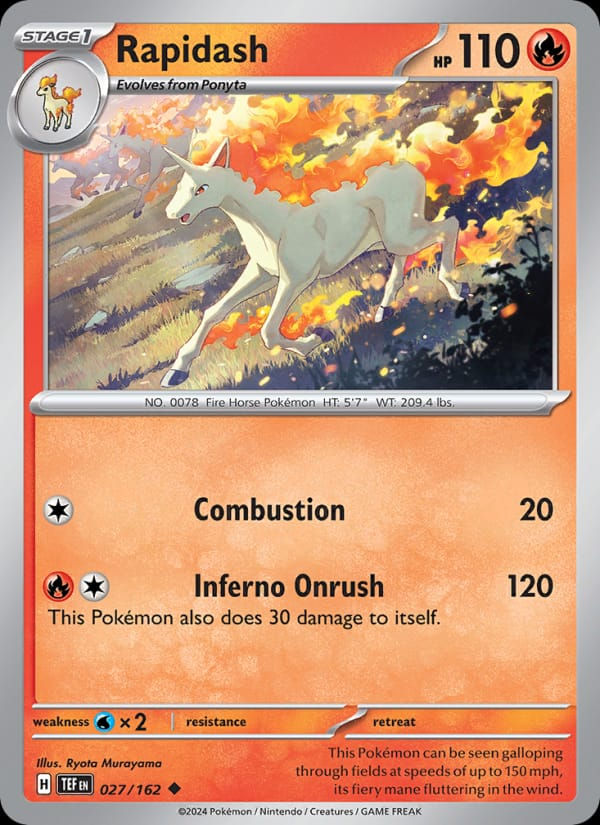 Rapidash 027/162 Temporal Forces (EN)