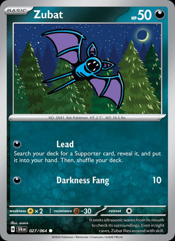 Zubat 027/064 Shrouded Fable (EN)