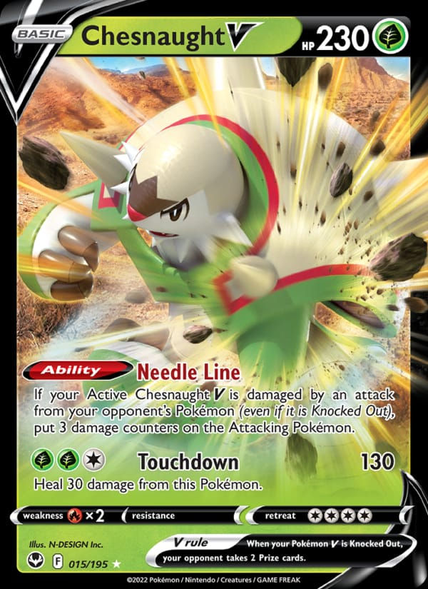 Chesnaught V 015/195 Silver Tempest (EN)