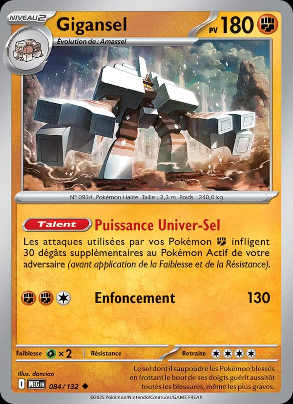 Gigansel 084/132 Méga-Évolution (FR)