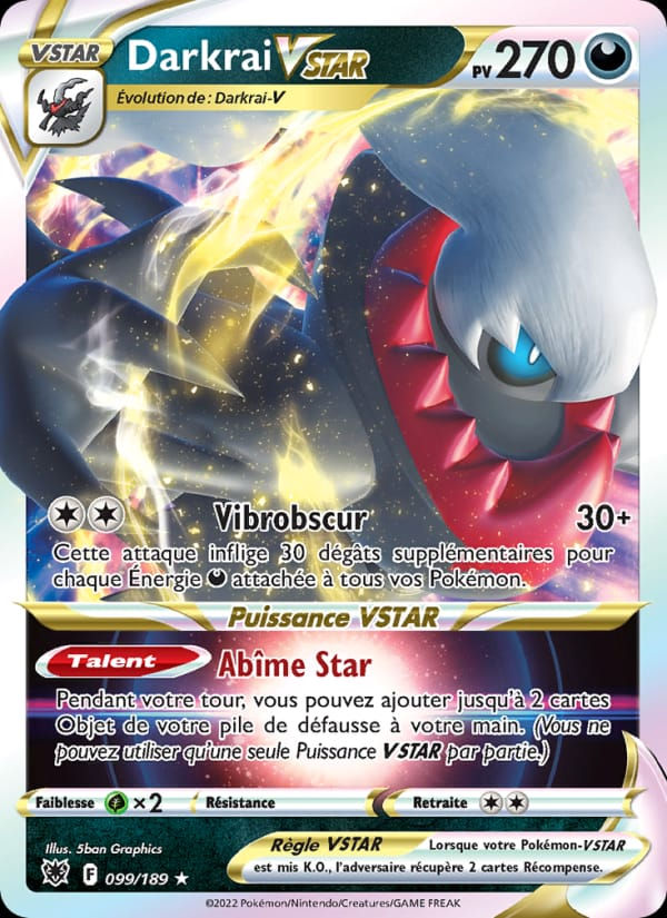 Darkrai VSTAR 099/189 Astres Radieux (FR)