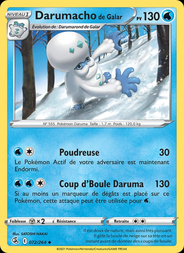 Darumacho de Galar 072/264 Poing de Fusion (FR)
