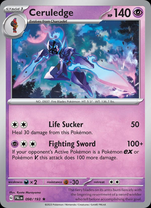 Ceruledge 098/193 Paldea Evolved (EN)