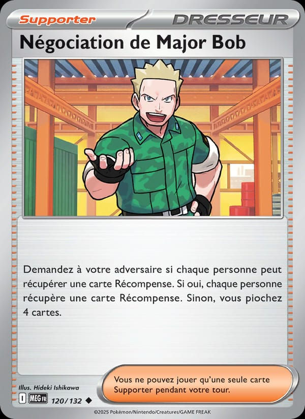 Négociation de Major Bob 120/132 Méga-Évolution (FR)