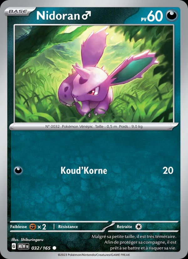 Nidoran♂ 032/165 151 (FR)